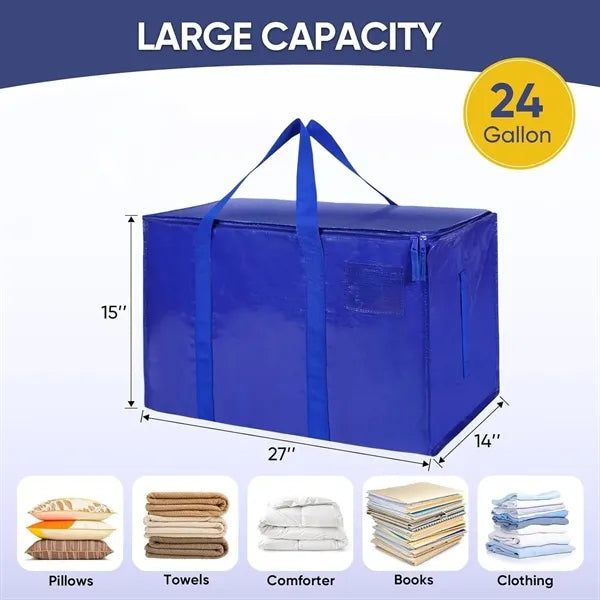 Heavy Duty Moving Storage Bag with Zipper and Handles