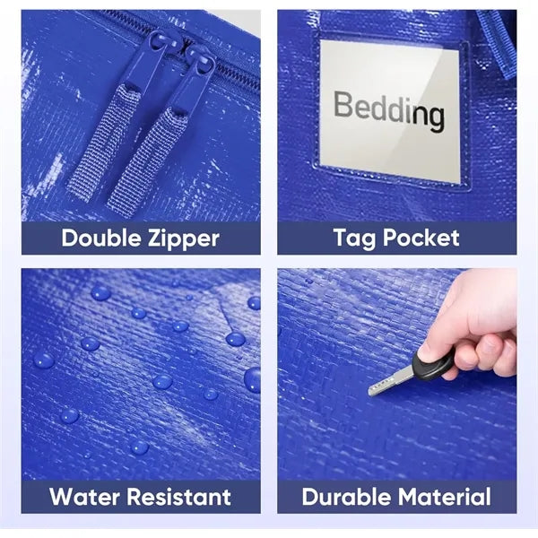 Heavy Duty Moving Storage Bag with Zipper and Handles