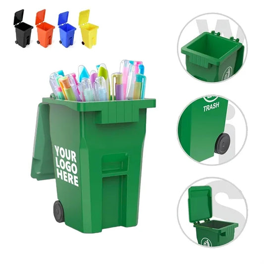 Mini Garbage Trash Bin Pen Holder