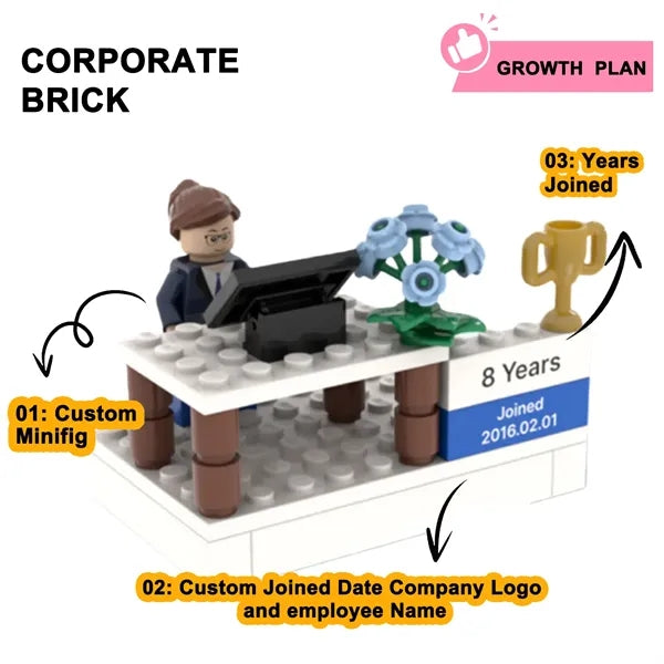 Corporate Building Block Gifts Ornaments