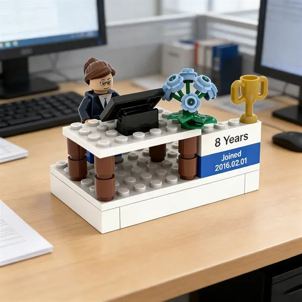 Corporate Building Block Gifts Ornaments