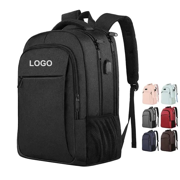 Travel Business Laptop Backpack with USB Charging Port