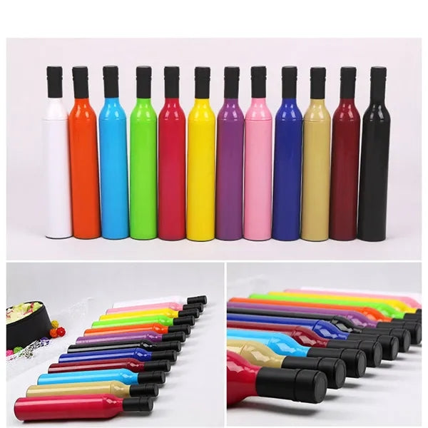 3 Folding Wine Bottle Umbrellas