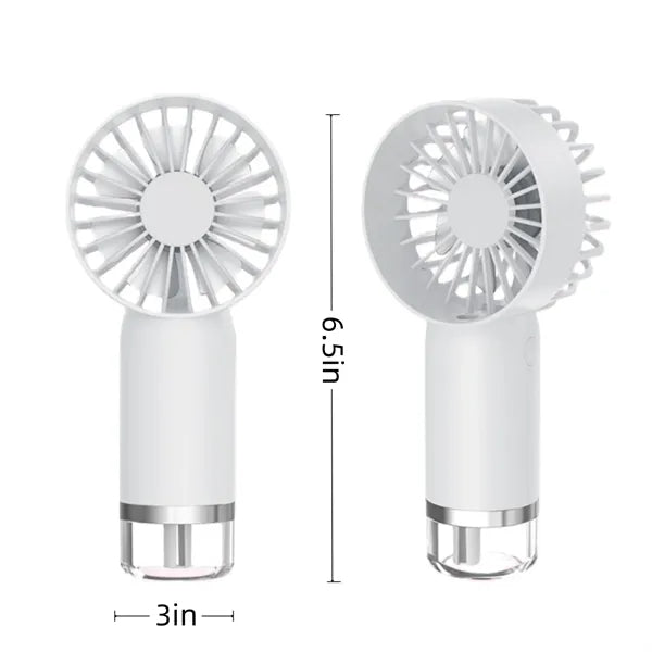 3 Speed Adjustable Mini Portable Handheld Misting Desk Fan