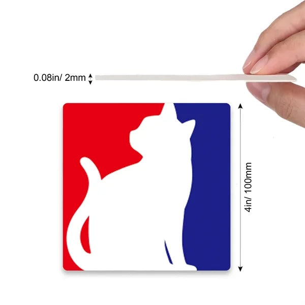 Double Sided Customized 4X4" Square Coaster