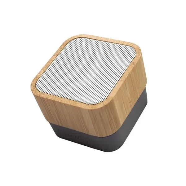 Square Bamboo Wood Portable Wireless Speaker