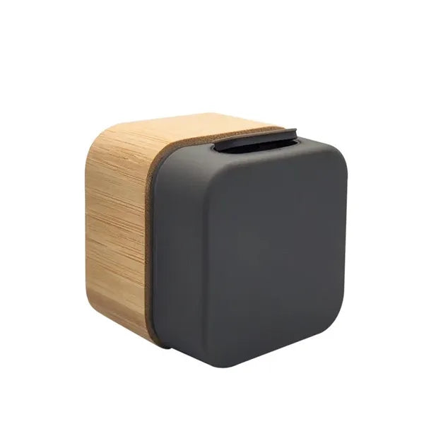 Square Bamboo Wood Portable Wireless Speaker