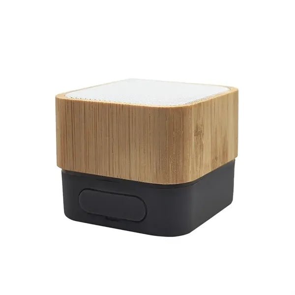 Square Bamboo Wood Portable Wireless Speaker