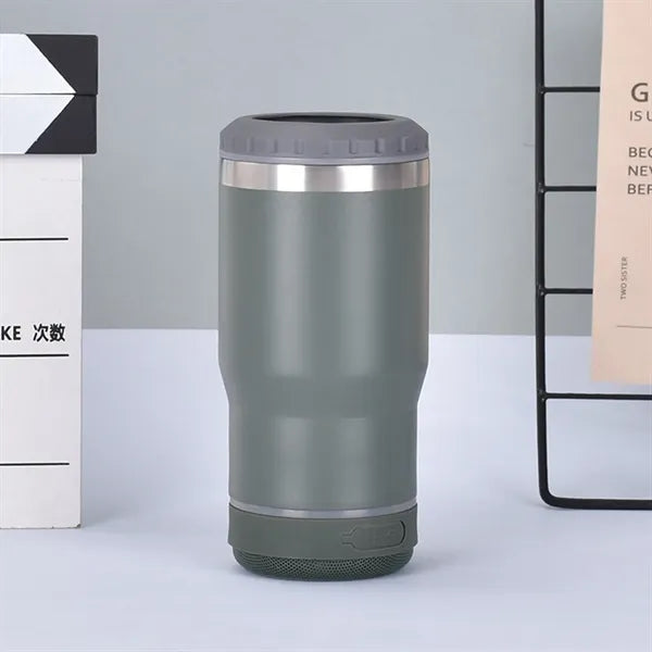 304 Stainless Steel Insulated Tumbler with Bluetooth Speaker