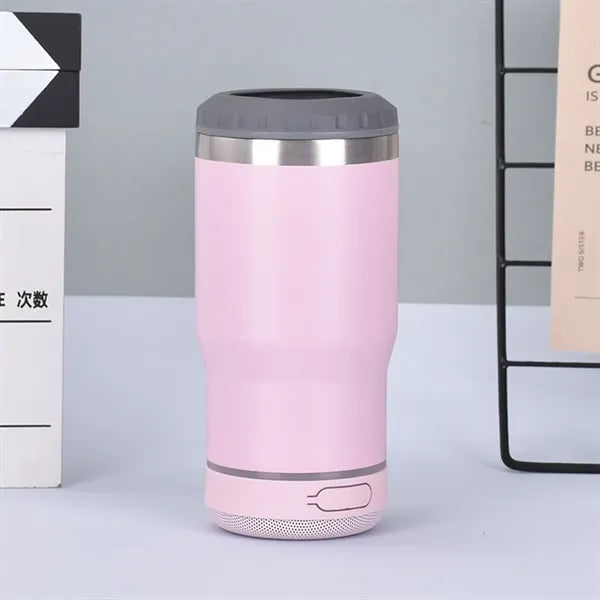 304 Stainless Steel Insulated Tumbler with Bluetooth Speaker