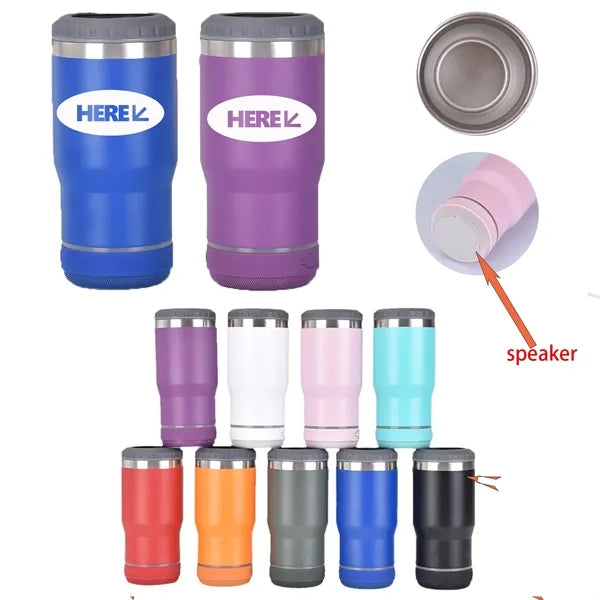 304 Stainless Steel Insulated Tumbler with Bluetooth Speaker