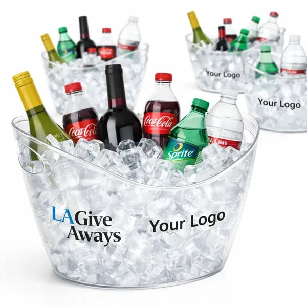 4L Clear PET Beverage Chilling Bucket customised