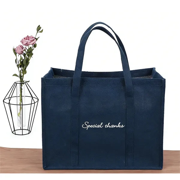 Linen Tote Bag in Blue