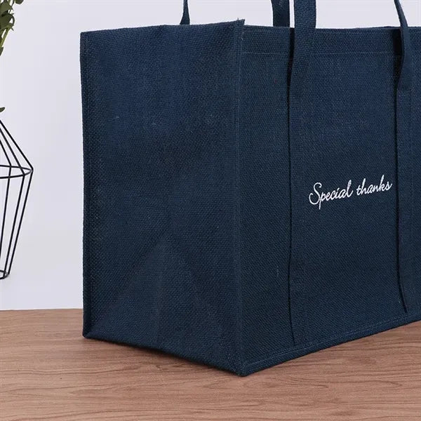 Linen Tote Bag in Blue
