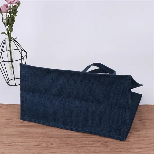 Linen Tote Bag in Blue