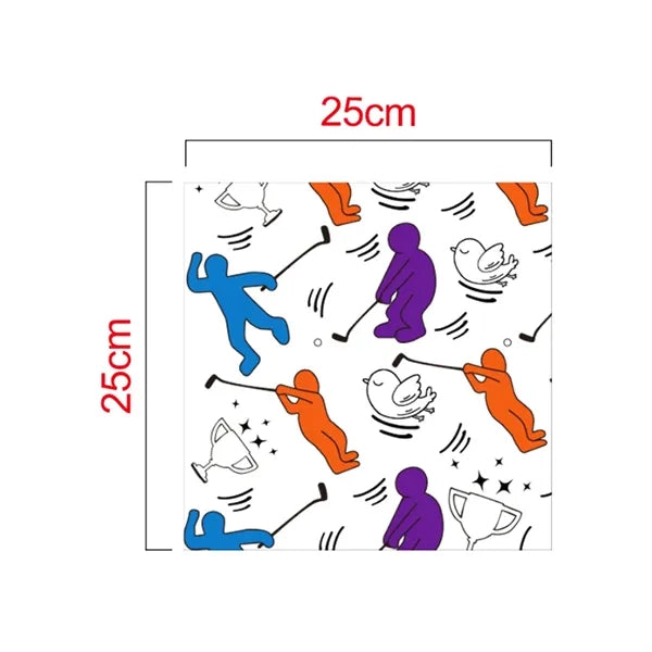 All Over Print Microfiber Waffle Golf Towel Carabiner Clip
