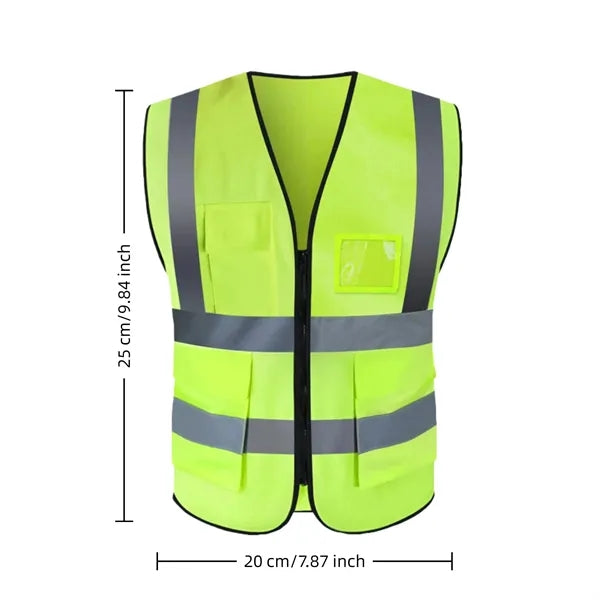 Reflective Safety Vest for High Visibility at Work