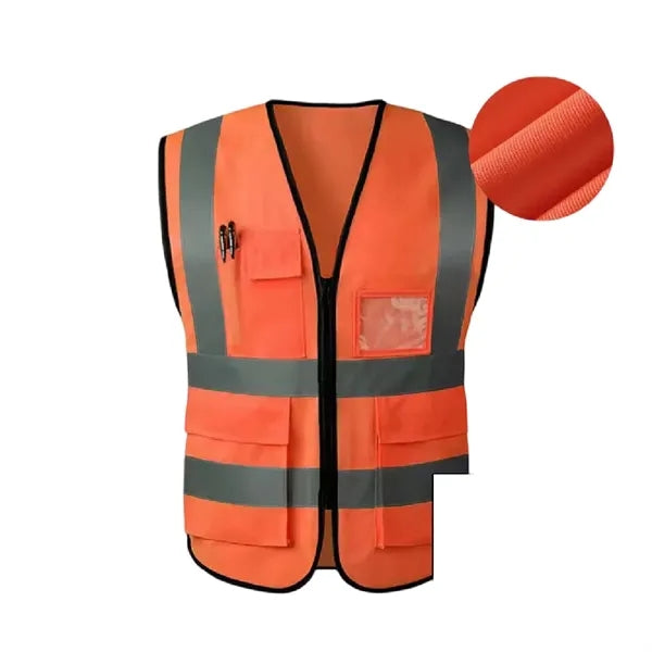 Reflective Safety Vest for High Visibility at Work