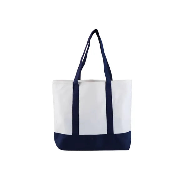 12oz Color-Spliced Sustainable Tote Bag
