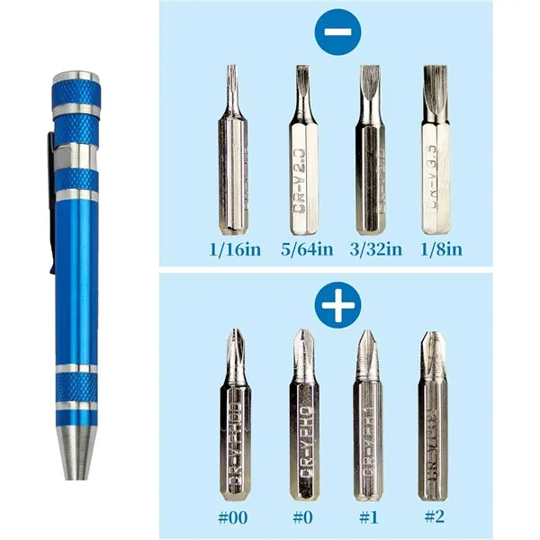 8 in 1 Mini Screwdriver Set Repair Tools