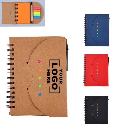 Memo Notebook with Pen & Sticky Notes