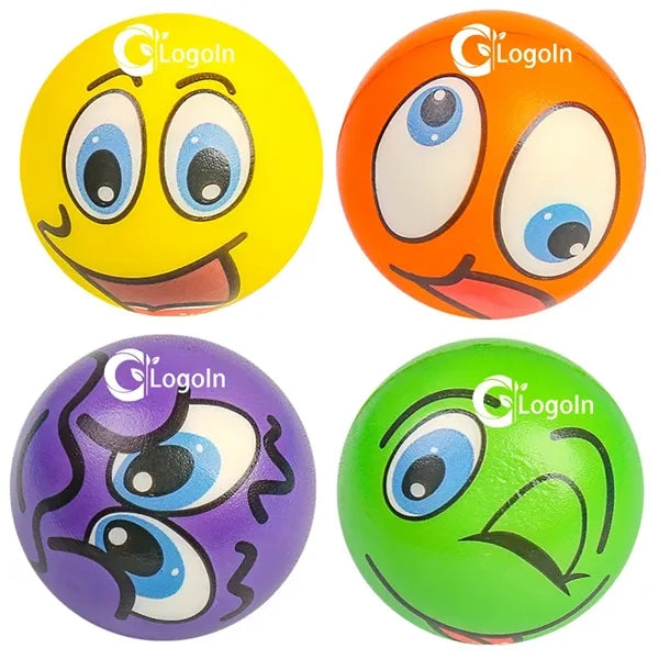 Smile Face Stress Ball with Party Favors 2.5" Funny