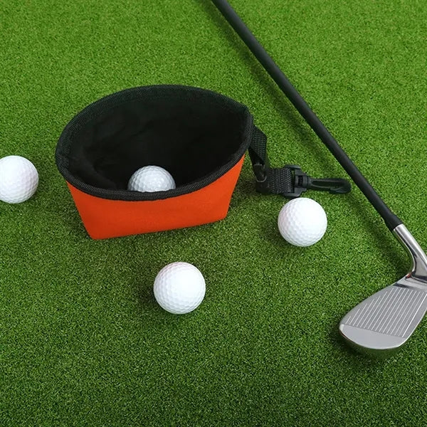 Clip-On Golf Ball and Club Cleaner Pouch Detachable Bag