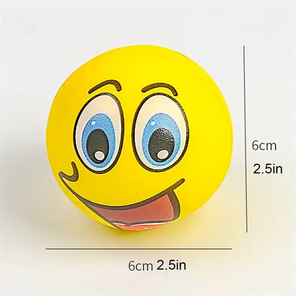Smile Face Stress Ball with Party Favors 2.5" Funny