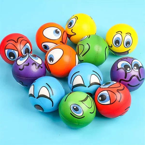 Smile Face Stress Ball with Party Favors 2.5" Funny