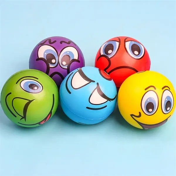 Smile Face Stress Ball with Party Favors 2.5" Funny