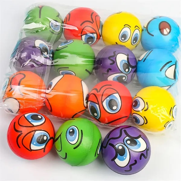 Smile Face Stress Ball with Party Favors 2.5" Funny