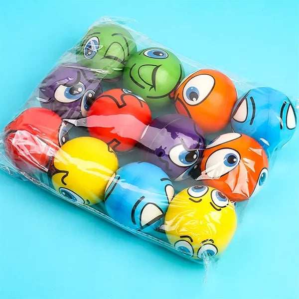 Smile Face Stress Ball with Party Favors 2.5" Funny