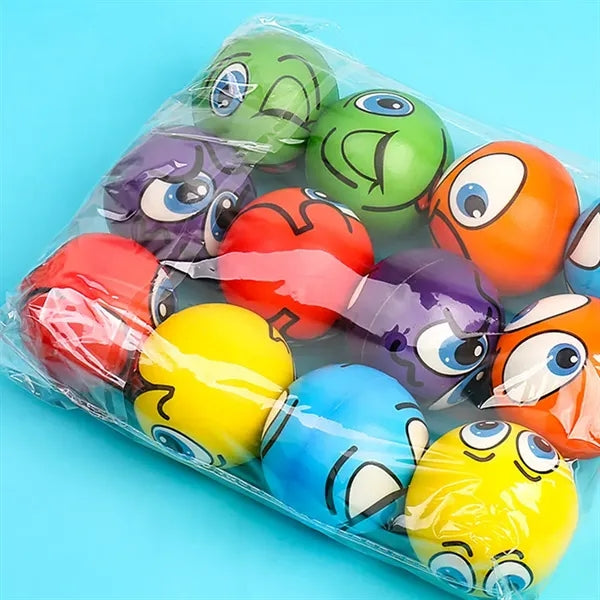 Smile Face Stress Ball with Party Favors 2.5" Funny