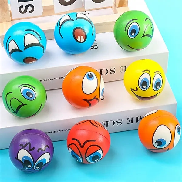 Smile Face Stress Ball with Party Favors 2.5" Funny