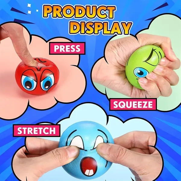 Smile Face Stress Ball with Party Favors 2.5" Funny