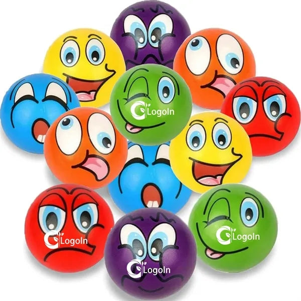 Smile Face Stress Ball with Party Favors 2.5" Funny
