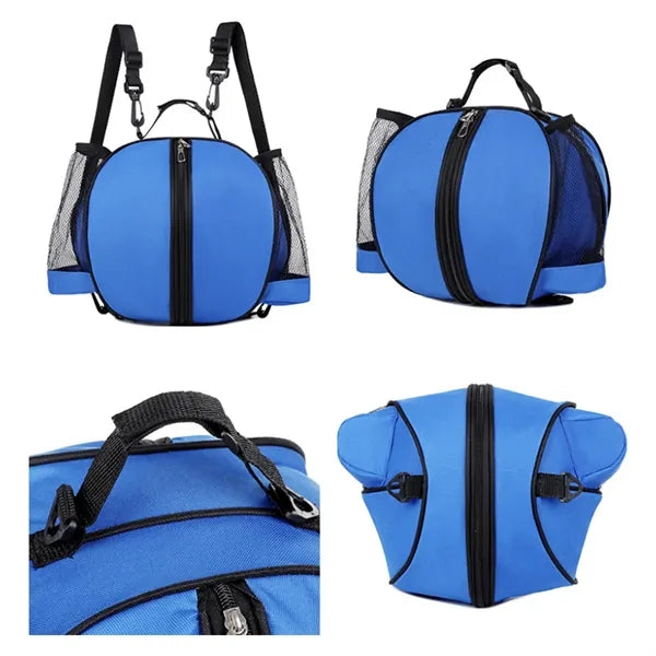 Multi-Functional Mesh Sports Ball Backpack & Shoulder Tote