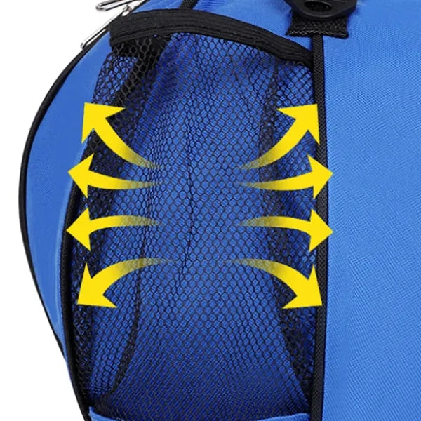 Multi-Functional Mesh Sports Ball Backpack & Shoulder Tote