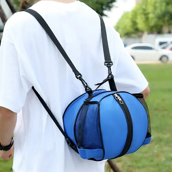 Multi-Functional Mesh Sports Ball Backpack & Shoulder Tote