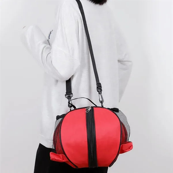 Multi-Functional Mesh Sports Ball Backpack & Shoulder Tote