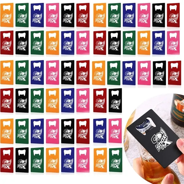 Portable Stainless Steel Creative Card Shape Bottle Opener
