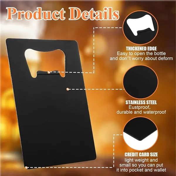 Portable Stainless Steel Creative Card Shape Bottle Opener