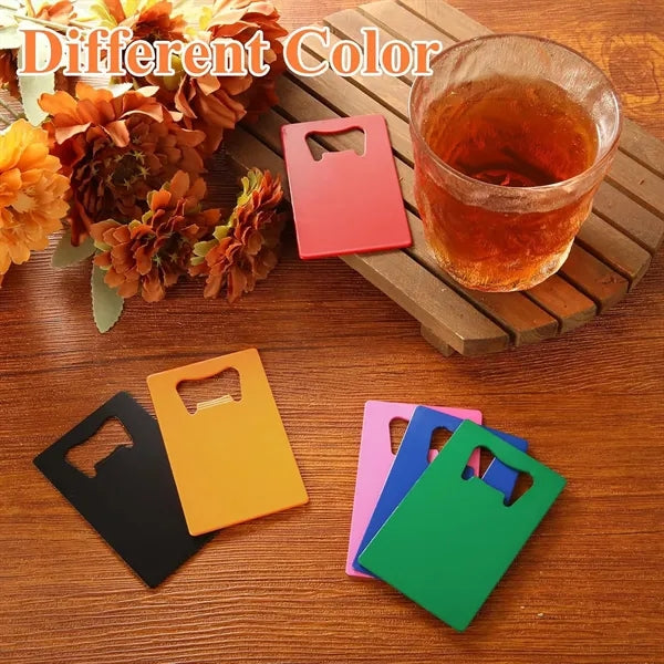Portable Stainless Steel Creative Card Shape Bottle Opener