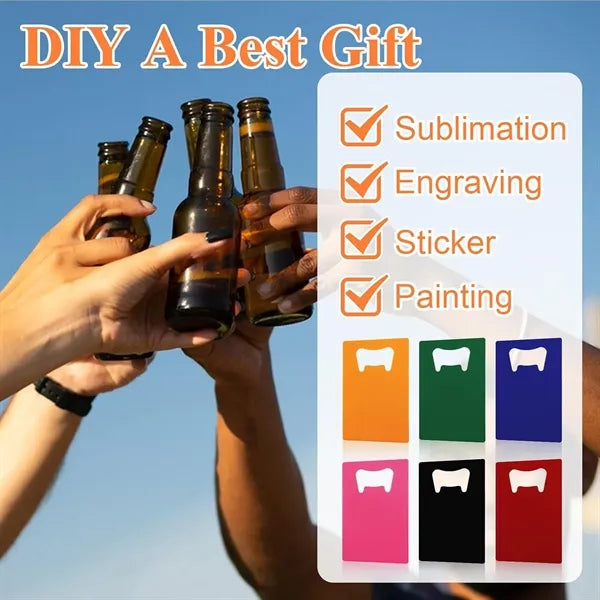 Portable Stainless Steel Creative Card Shape Bottle Opener