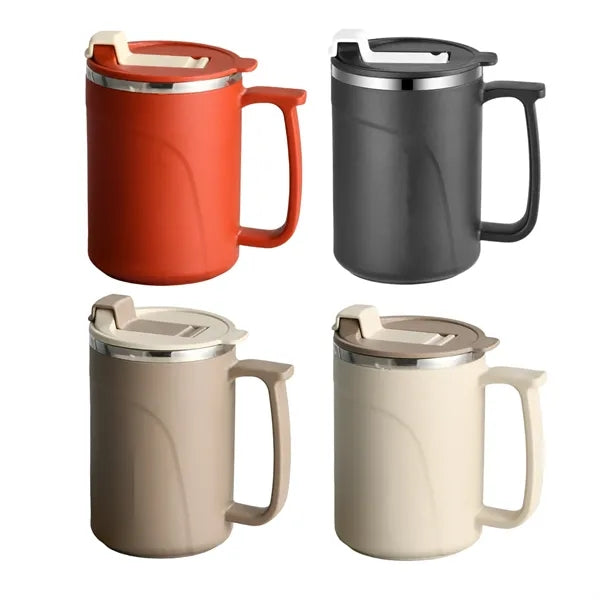 Stainless Steel Travel Mug with Leak-Proof Lid