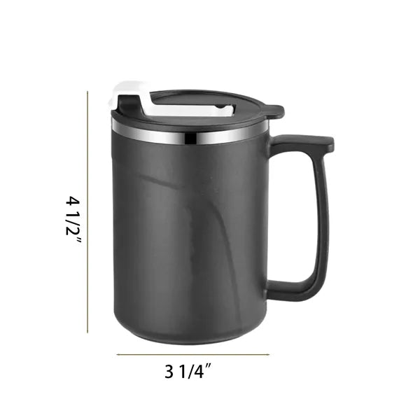 Stainless Steel Travel Mug with Leak-Proof Lid