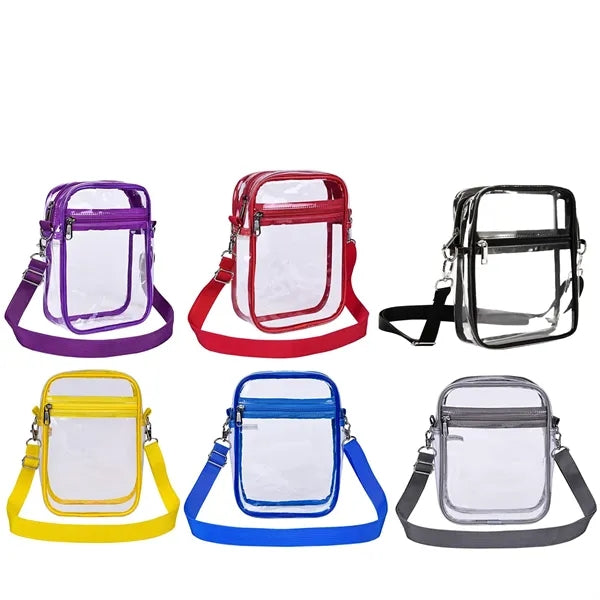 Clear Stadium Bag-Adjustable Strap for Hands-Free Use