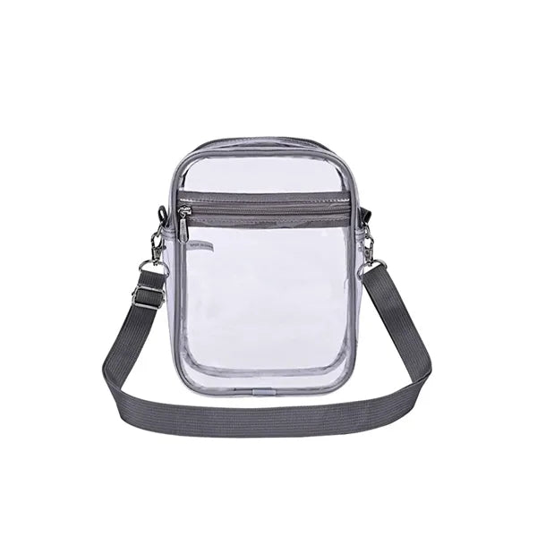 Clear Stadium Bag-Adjustable Strap for Hands-Free Use
