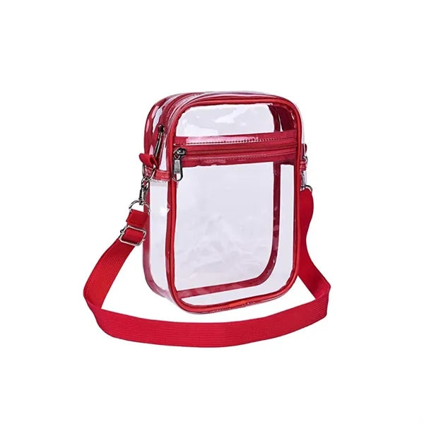 Clear Stadium Bag-Adjustable Strap for Hands-Free Use