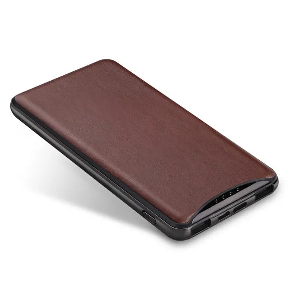 10000 mAh Outdoor Camping Leather Portable Power Supply